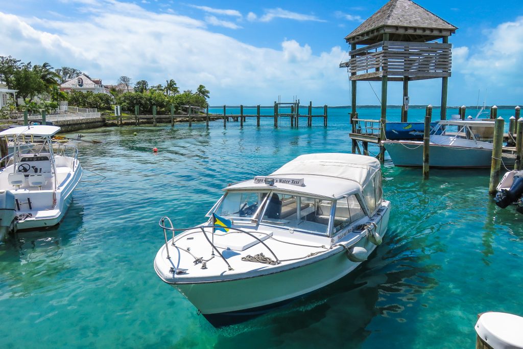 Boating Around harbour Island