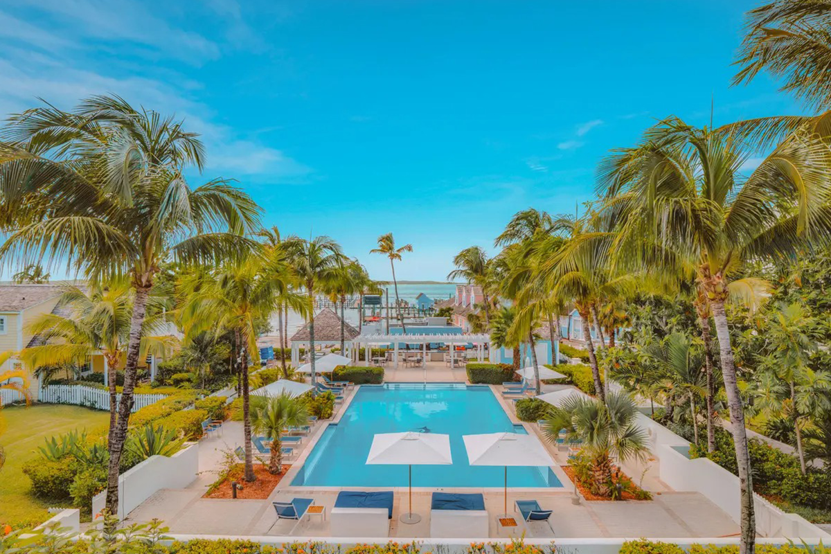 the pool
