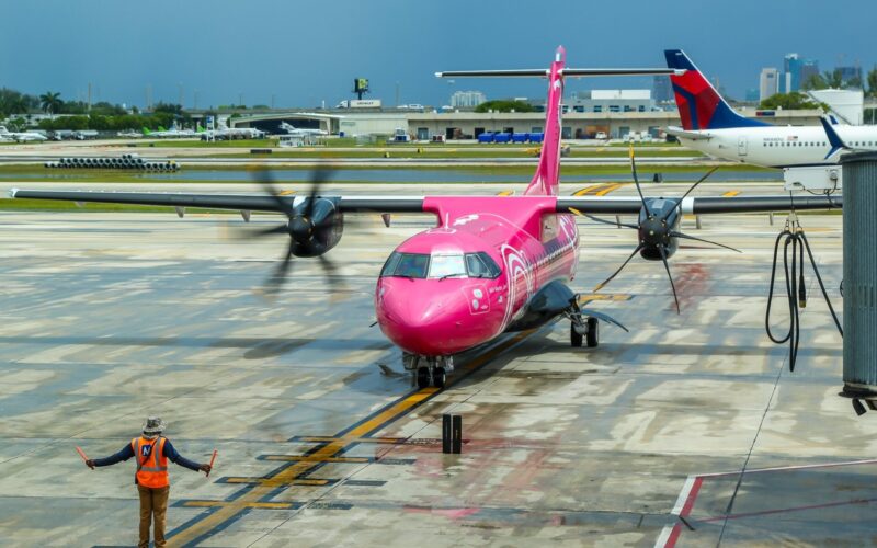 Flying to the Bahamas