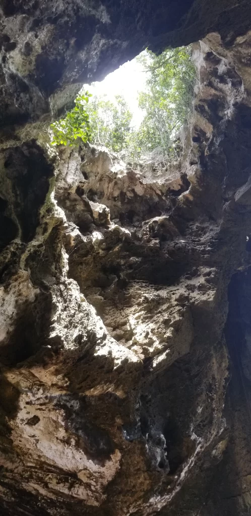 Preachers Cave interior Harbour Island Bahamas