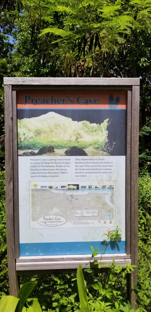 Preachers Cave description Harbour Island Bahamas