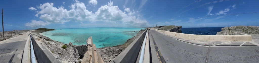 Glass Window Bridge in Harbour Island shallow waters