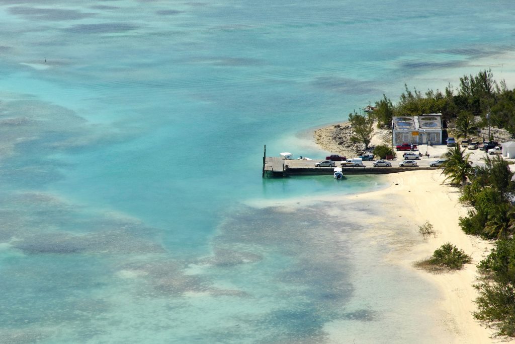 Dock at Spanish Wells in Harbour Island Bahamas