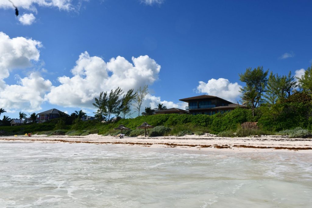 Oceanfront homes of Harbour Island Bahamas