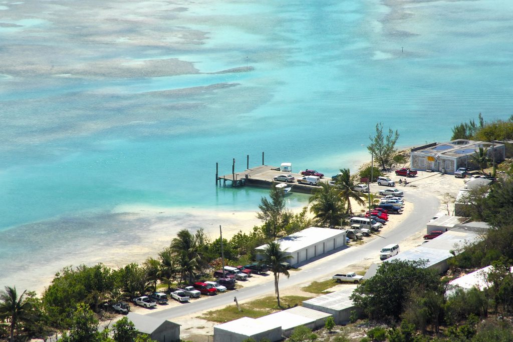 Dock at Spanish Wells in Harbour Island Bahamas